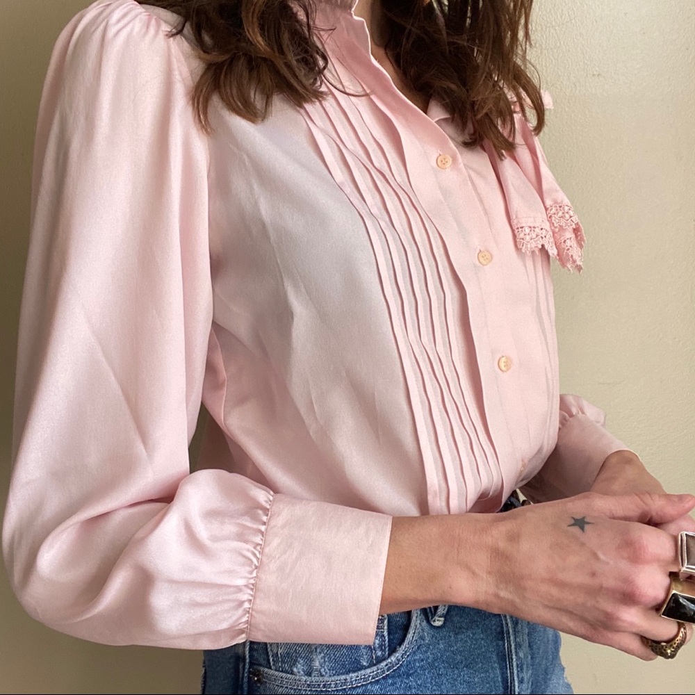 Vintage secretary blouse - Picture 4 of 8